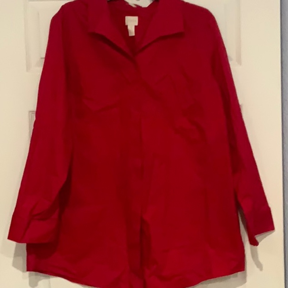 Chico's Vibrant Red Blouse